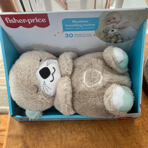 Fisher-Price Snuggle Otter - Cream and Blue - Picture 2 of 3